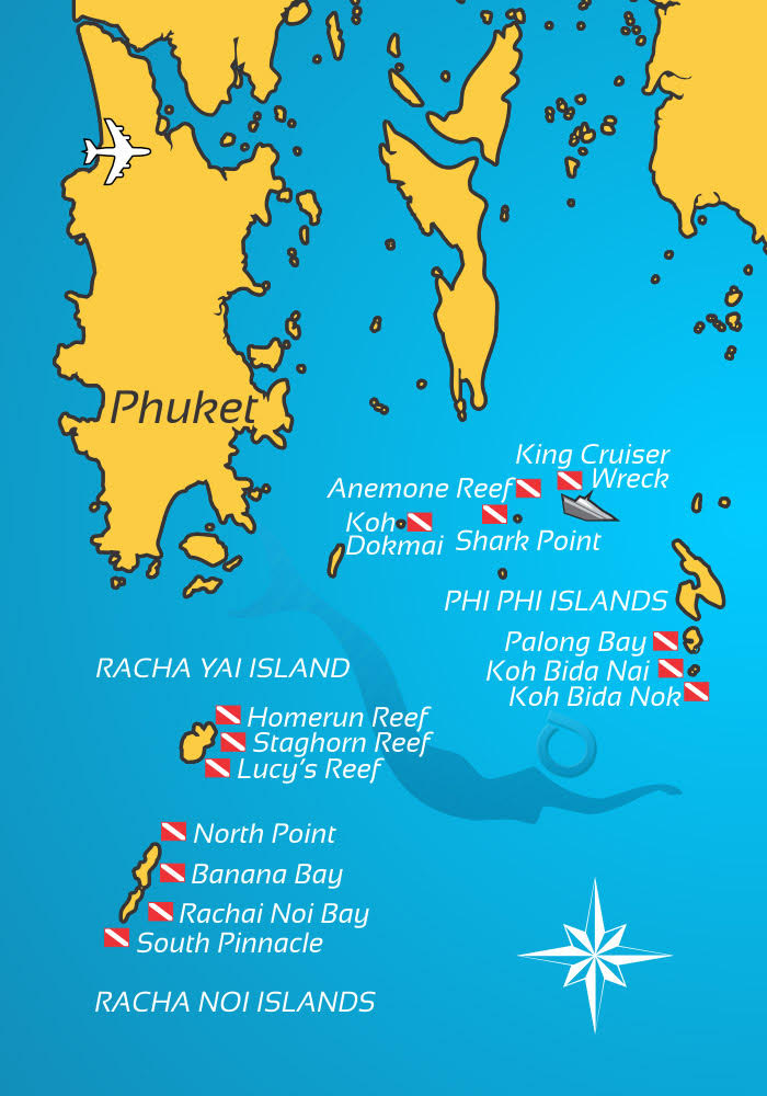 Plongée Phuket Khao Lak - Plongée à Phuket et Koh Phi Phi depuis Khao Lak